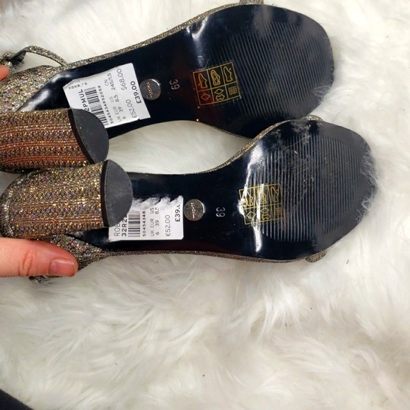 Topshop Robyn Ankle Strap Sandals In Mul 2 part 8.5 like new - Picture 12 of 13